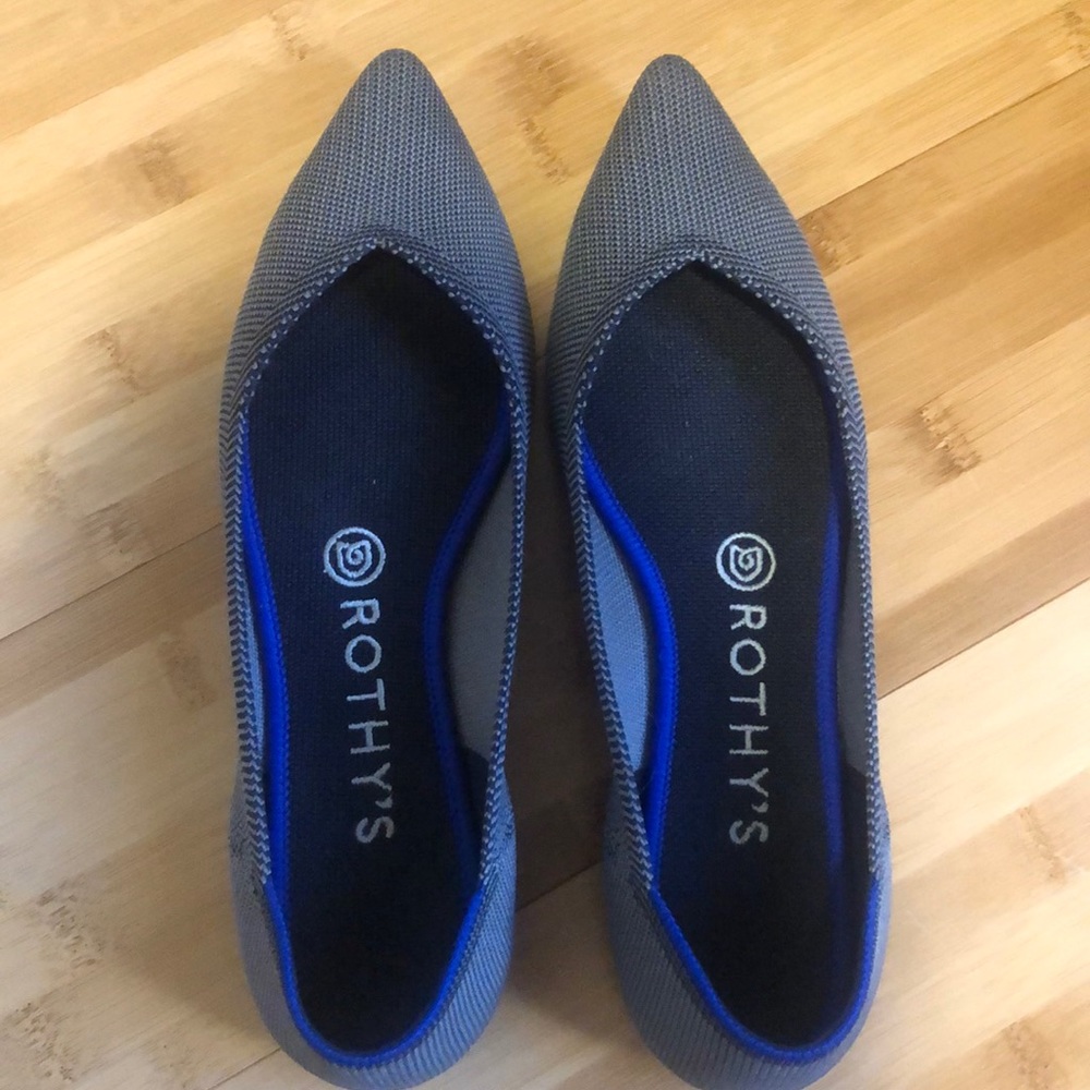 Rothys Cloud Grey Birdseye 8 points